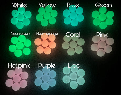 Luminous 15mm Silicone Round Beads with Wholesale Prices. For Your Glow DIY Creations with Beadable Pens, Keychains, Bracelets & more!