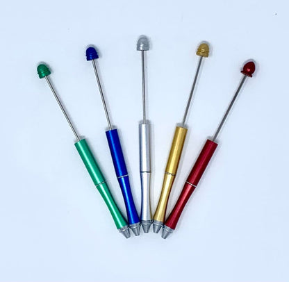 Christmas Colors Beadable METAL Pen Blank for Your DIY Creations with Beads Focals Rhinestones Spacers Refills Sold Separately