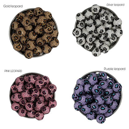 Gorgeous 16mm Pave Rhinestone and Clay Beads for Beadable Pen Stylus Keychain Bracelet Earrings and More. So Many Colors to Choose From!
