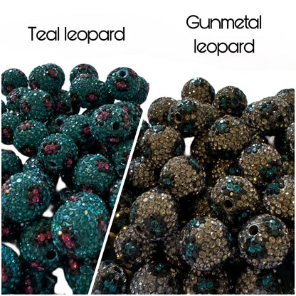 Gorgeous 16mm Pave Rhinestone and Clay Beads for Beadable Pen Stylus Keychain Bracelet Earrings and More. So Many Colors to Choose From!