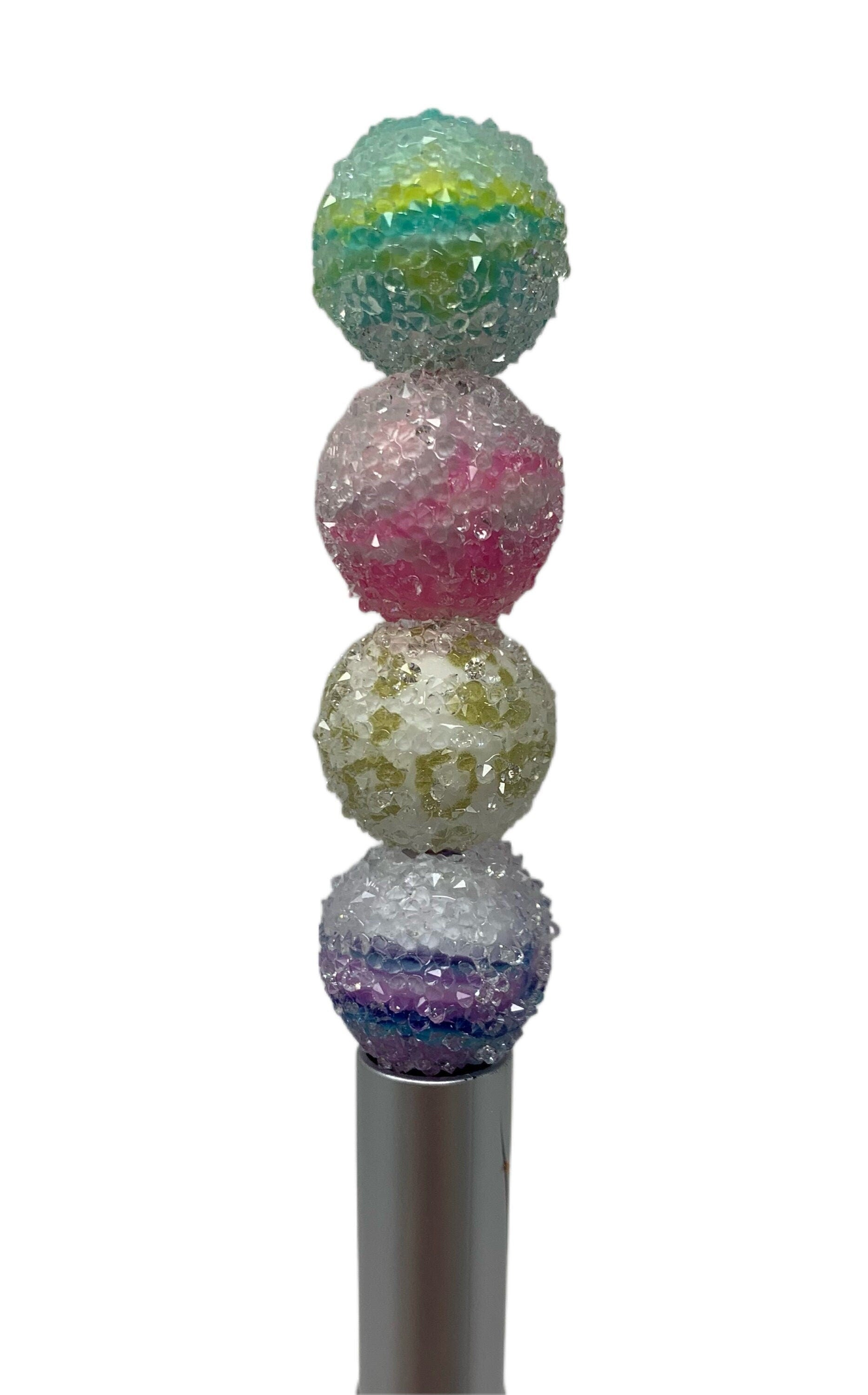 16mm Sugar Printed Design Silicone Bead Mix for Beadable Pen Stylus Keychain Bracelet and more for Your DIY Creations