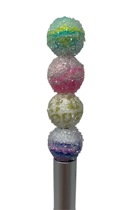 16mm Sugar Printed Design Silicone Bead Mix for Beadable Pen Stylus Keychain Bracelet and more for Your DIY Creations