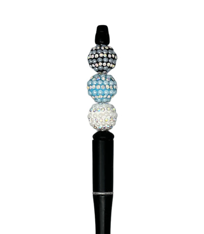 Fancy 16mm Small Pearl and Rhinestone Bead Mix for Beadable Pen Stylus Keychain Bracelet and more for Your DIY Creations