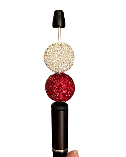 Gorgeous 20mm Pave Rhinestone and Clay Beads for Beadable Pen Stylus Keychain Bracelet Earrings and More. So Many Colors plus Leopard!