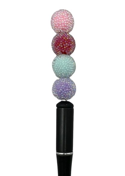 10 Pieces Aurora Borealis Acrylic Bubble Bead Mix for Beadable Pen Stylus Keychain Bracelet and more for Your DIY Creations