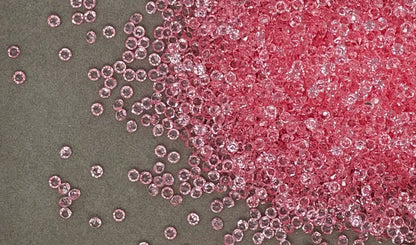 5, 10 or 20 gm Pink Diamond Like Confetti Glitter for Beadable Snow Globe Pens, Christmas Accents, Slime, Decoden, Nail Art and More!