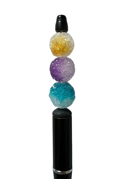 10 pieces 16mm Ombré Sugar Bead Mix for Beadable Pen Stylus Keychain Bracelet and more for Your DIY Creations