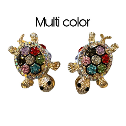 Ultra Premium Two Sided Metal Turtle Rhinestone Beads for Beadable Pens, Stylus, Keychains, and more!