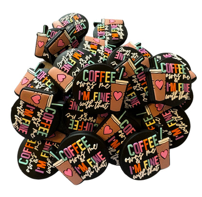 Coffee Own’s Me and I’m Fine With That Silicone Focal Bead for Beadable Pens, Stylus, Pencils, Keychains and More
