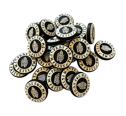 I’m Petty Pray for Me Silicone Focal Bead for Beadable Pens, Stylus, Pencils, Keychains and More