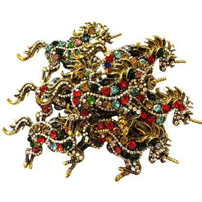 Ultra Premium Metal Unicorn Rhinestone Beads for Beadable Pens, Stylus, Keychains, and more!