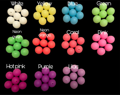 Luminous 15mm Silicone Round Beads with Wholesale Prices. For Your Glow DIY Creations with Beadable Pens, Keychains, Bracelets & more!