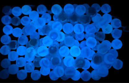 Glow Magic! 10 Pieces of 16mm Luminous Galaxy Glitter Acrylic Beads for Beadable Pen Stylus Keychain Bracelet and more of Your DIY Creations