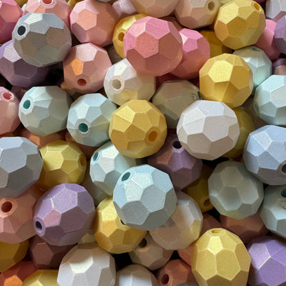 Pastel Matte Finish Acrylic Disco Ball Beads Mix for Beadable Pen, Keychain, Bracelet and more for Your DIY Creations.