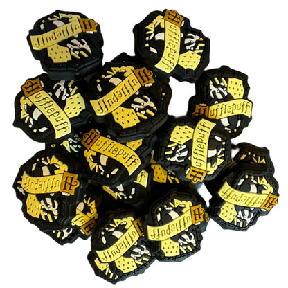 Hogwarts Houses for Wizards Slytherin, Ravenclaw, Hufflepuff and Gryffindor Silicone Focal Bead for Beadable Pens, Keychains and More!