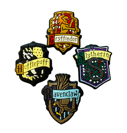 Hogwarts Houses for Wizards Slytherin, Ravenclaw, Hufflepuff and Gryffindor Silicone Focal Bead for Beadable Pens, Keychains and More!