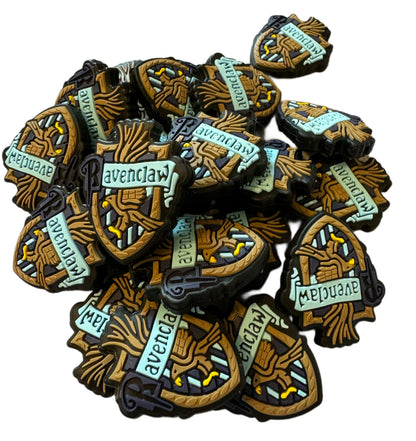 Hogwarts Houses for Wizards Slytherin, Ravenclaw, Hufflepuff and Gryffindor Silicone Focal Bead for Beadable Pens, Keychains and More!