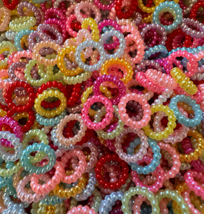 Colorful Faux Pearl Round Acrylic Spacer Beads for Beadable Pens, Bookmarks, Keychains, Bracelets, and More! Perfect for Your DIY Creations!