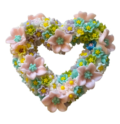 Ultra Premium 48mm Handmade Heart and Flower Frame for Beadable Pens, Bookmarks, Keychains, or Bracelets and More! Perfect for DIY Creations