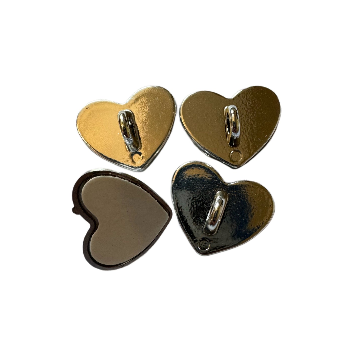 10 Pieces Plastic Silver Sticky Back Heart Hooks for Stanley Cup Mugs, Phone Charms, Bead Bars and More! Perfect for All Your Projects!