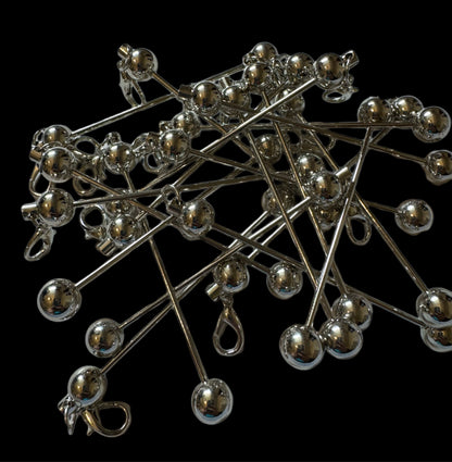2 Pieces Metal Bead Bar Blank with Beadable Rod and Lobster Clasp for Your DIY Creations! Perfect for Stanley Cup Charms or Travel Mugs!