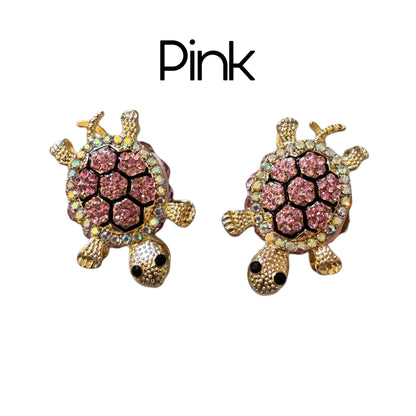Ultra Premium Two Sided Metal Turtle Rhinestone Beads for Beadable Pens, Stylus, Keychains, and more!