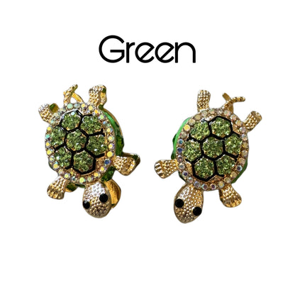 Ultra Premium Two Sided Metal Turtle Rhinestone Beads for Beadable Pens, Stylus, Keychains, and more!