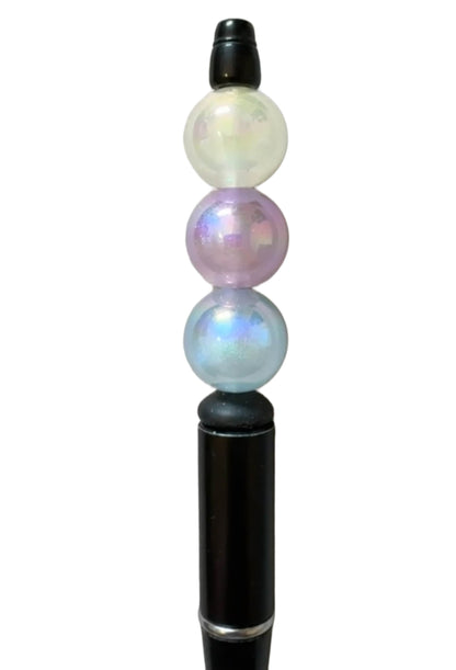Glow Magic! 10 Pieces of 16mm Luminous Galaxy Glitter Acrylic Beads for Beadable Pen Stylus Keychain Bracelet and more of Your DIY Creations