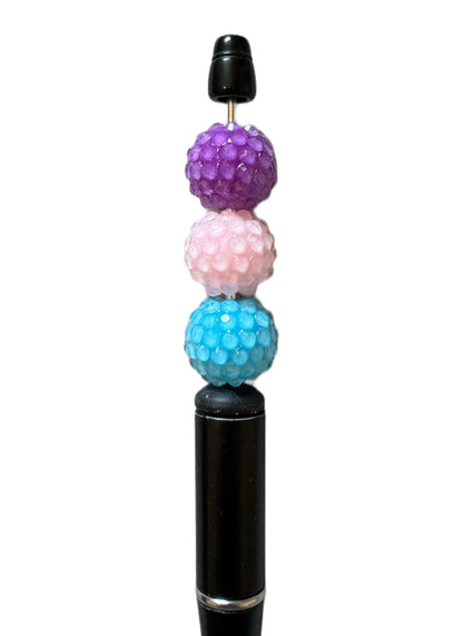 16mm or 20mm 10 Piece Mix of Acrylic Rhinestone Jelly Beads for Beadable Pen, Keychain, Bracelet, Earrings and More.