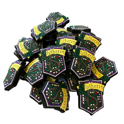 Hogwarts Houses for Wizards Slytherin, Ravenclaw, Hufflepuff and Gryffindor Silicone Focal Bead for Beadable Pens, Keychains and More!