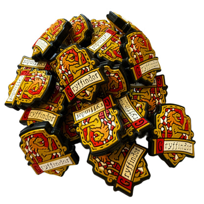 Hogwarts Houses for Wizards Slytherin, Ravenclaw, Hufflepuff and Gryffindor Silicone Focal Bead for Beadable Pens, Keychains and More!