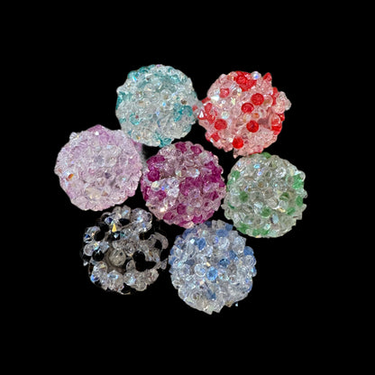 10 pieces 16mm Speckled Sugar Bead Mix for Beadable Pens, Bookmarks, Keychains, Bracelets and More! Perfect for Your DIY Creations!