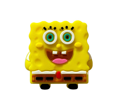 3d SpongeBob SquarePants or Just Sponge Bob Silicone Focal Bead for Beadable Pens, Stylus, Bookmarks, Keychains and More!