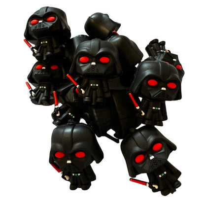 3d Star Wars Darth Vader with Red Lightsaber Silicone Focal Bead for Beadable Pens, Stylus, Bookmarks, Keychains and More!