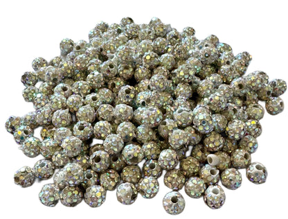 Gorgeous 6mm Pave Rhinestone and Clay Beads or Spacers for Beadable Pen, Stylus, Keychains, Bracelets, Earrings and More!