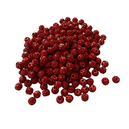Gorgeous 6mm Pave Rhinestone and Clay Beads or Spacers for Beadable Pen, Stylus, Keychains, Bracelets, Earrings and More!