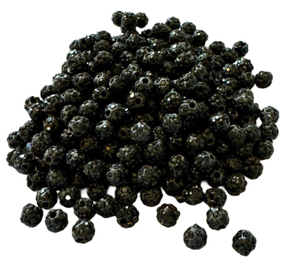 Gorgeous 6mm Pave Rhinestone and Clay Beads or Spacers for Beadable Pen, Stylus, Keychains, Bracelets, Earrings and More!