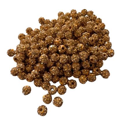 Gorgeous 6mm Pave Rhinestone and Clay Beads or Spacers for Beadable Pen, Stylus, Keychains, Bracelets, Earrings and More!