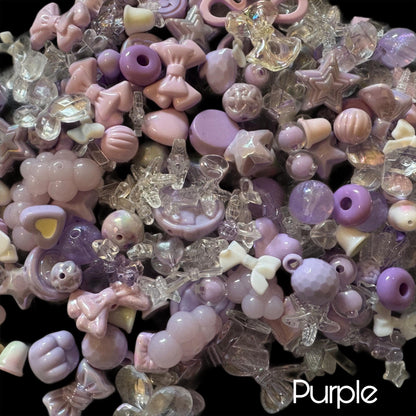 Bulk Bead and Pendant Soup Mix for Bracelets, Earrings, Keychain Bows and More! Great Assortment for Your DIY Projects!