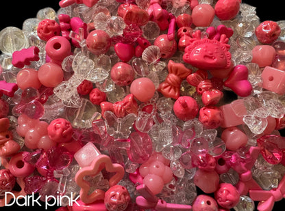 Bulk Bead and Pendant Soup Mix for Bracelets, Earrings, Keychain Bows and More! Great Assortment for Your DIY Projects!