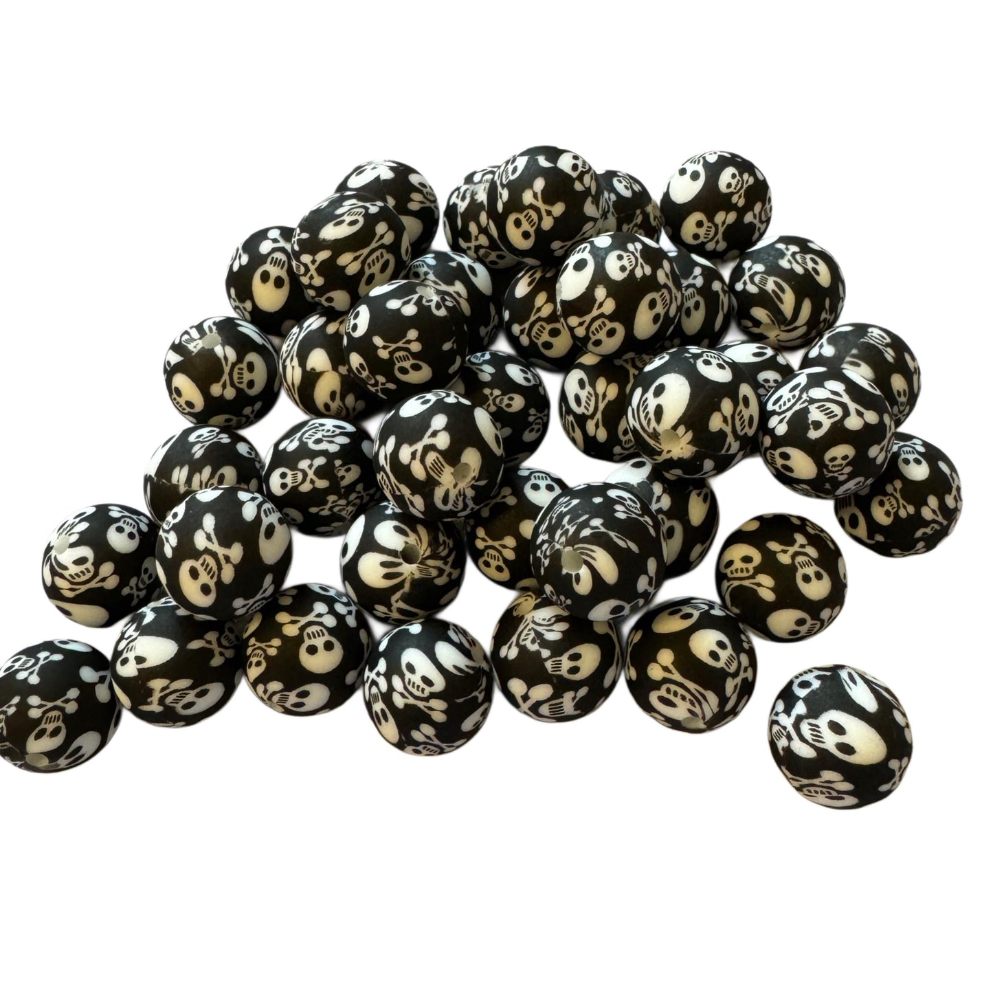 15mm Silicone Round Printed Pattern Beads. Perfect for Your DIY Creations with Beadable Pens, Keychains, Lanyards, Bracelets & more!