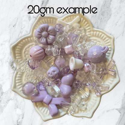 Bulk Bead and Pendant Soup Mix for Bracelets, Earrings, Keychain Bows and More! Great Assortment for Your DIY Projects!