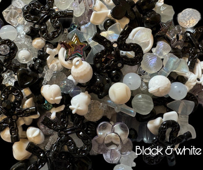 Bulk Bead and Pendant Soup Mix for Bracelets, Earrings, Keychain Bows and More! Great Assortment for Your DIY Projects!