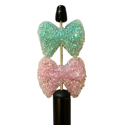 5 Pieces 25mm Sugar Bow Beads for Beadable Pens, Keychains, Bracelets, Earrings and More! Perfect for Your DIY Projects!