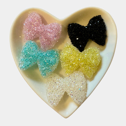 5 Pieces 25mm Sugar Bow Beads for Beadable Pens, Keychains, Bracelets, Earrings and More! Perfect for Your DIY Projects!