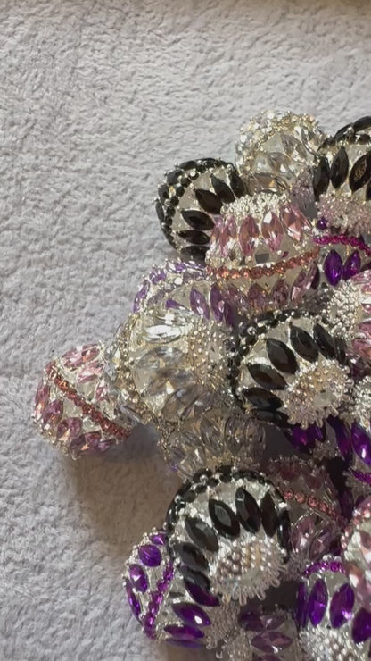Stunning 18mm Metal and Glass Rhinestone with Long Navettes Bead Mix in Silver for Beadable Pen Stylus Keychain Bracelet Earrings and More