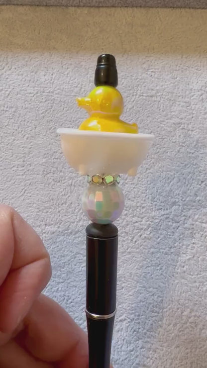 So Cute!!! Little Bathtub Bead for Ducks or Other Characters.  Create Your Own Rubber Duckie in the Bath!  Decorative Cruising or Jeep Ducks