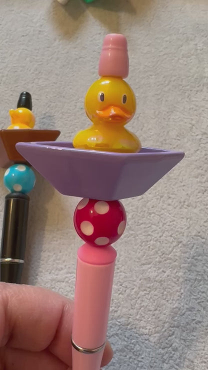 Sail Away! Little Boat Bead for Ducks or Other Characters.  Create Your Own Rubber Duckie in a Boat!  Decorative Cruising or Jeep Ducks